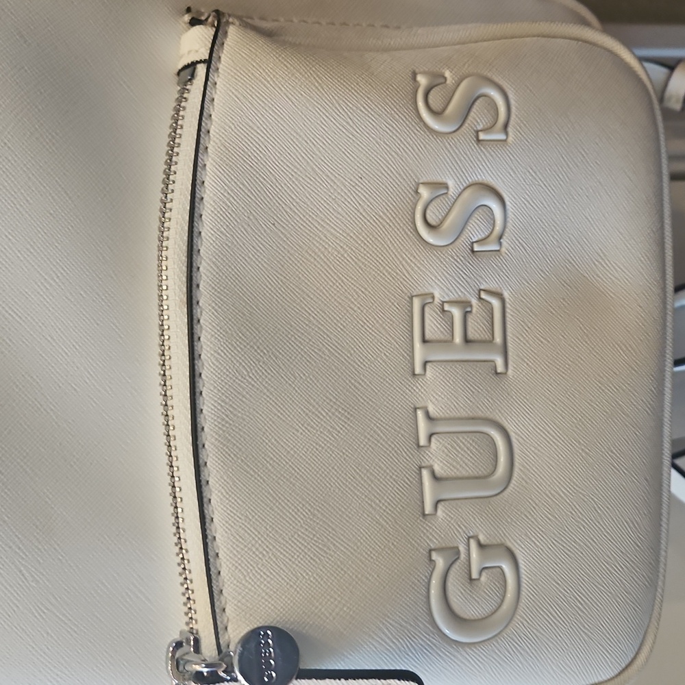 GUESS White Backpack Purse - Picture 2 of 6
